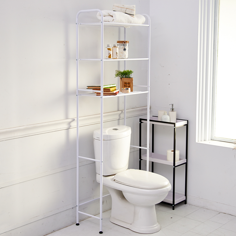 almacenamiento sobre el inodoro